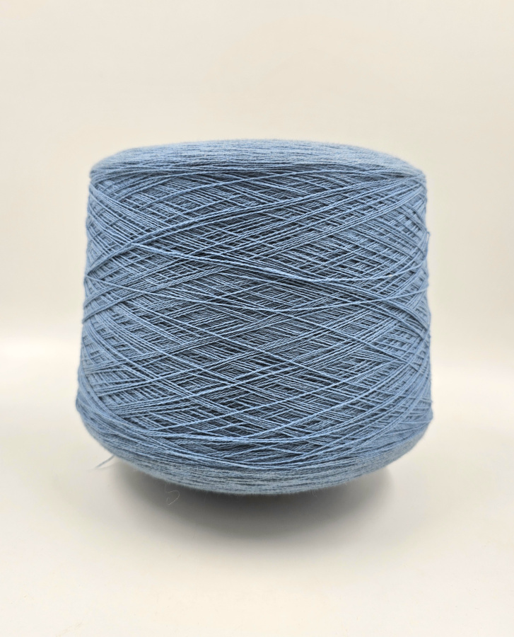 Пряжа Checotwool, Millefili, хлопок, кашемир, меринос, цвет синий дым, 50% хлопок, 25% кашемир, 25% меринос, цвет синий дым, Millefili — фото пряжи Cozy Wool